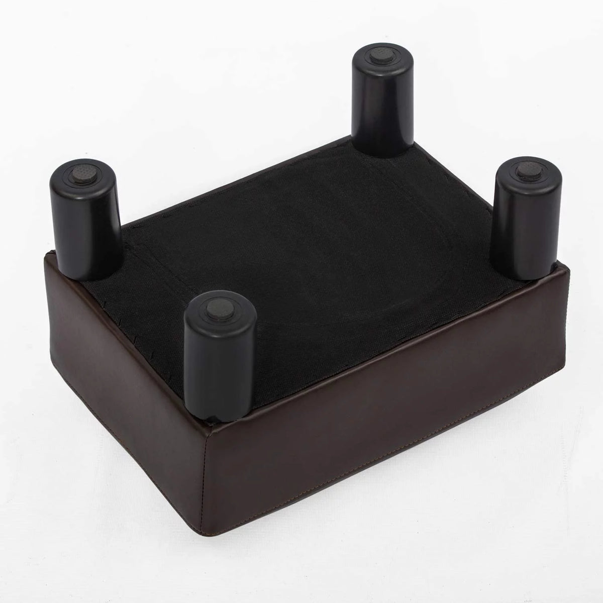 Small Faux PU Leather Rectangular Ottoman L474977