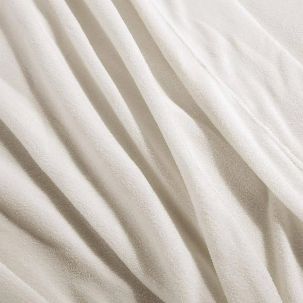 Twin XL Cream White Microfleece Sheet Set C937987