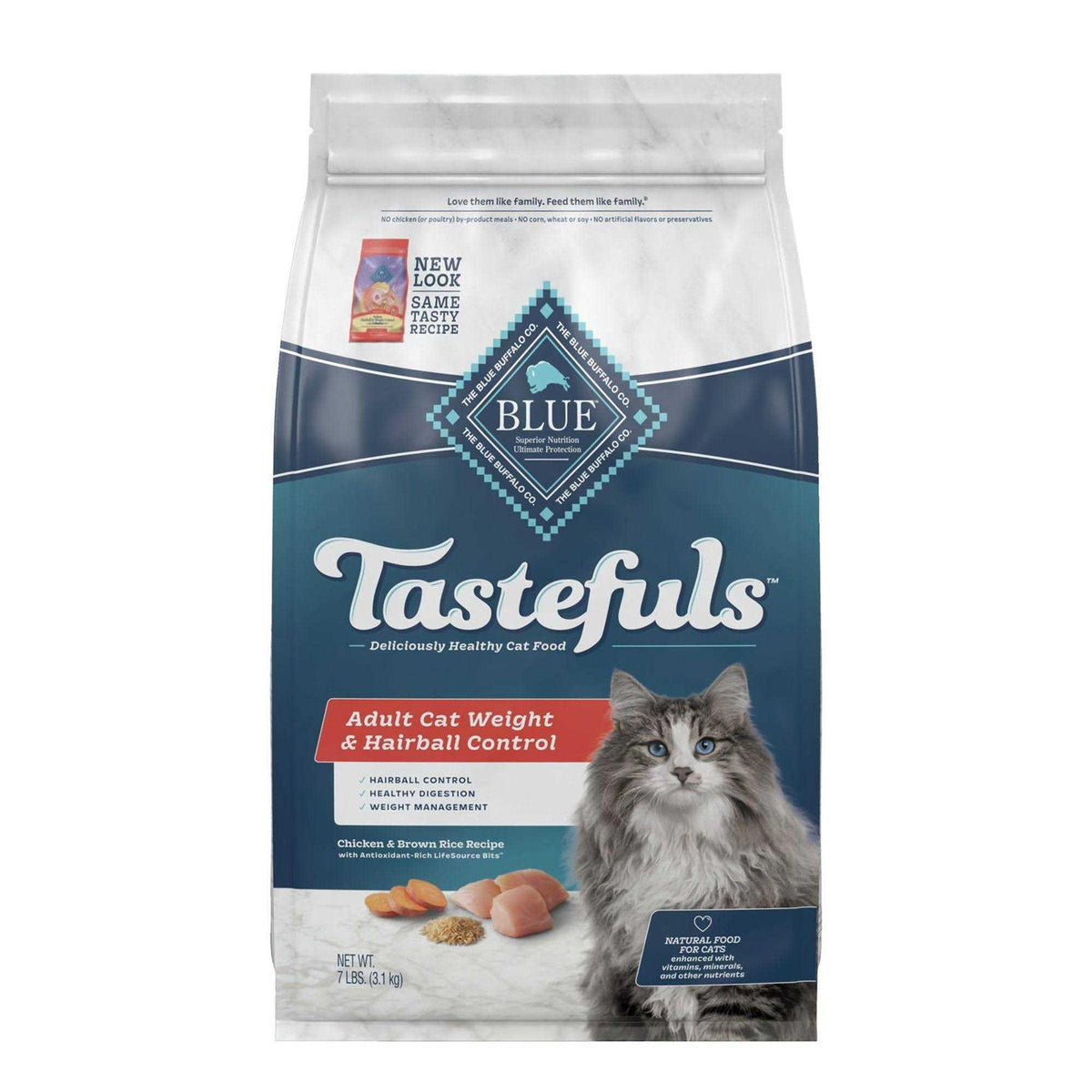 Blue Indoor Hairball & Weight Control Adult Cat Dry Food V938663