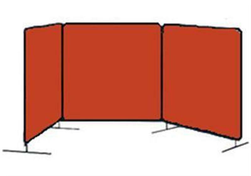6 x 6 Orange Flame Retardant Vinyl Screen (3 Panels) C75752