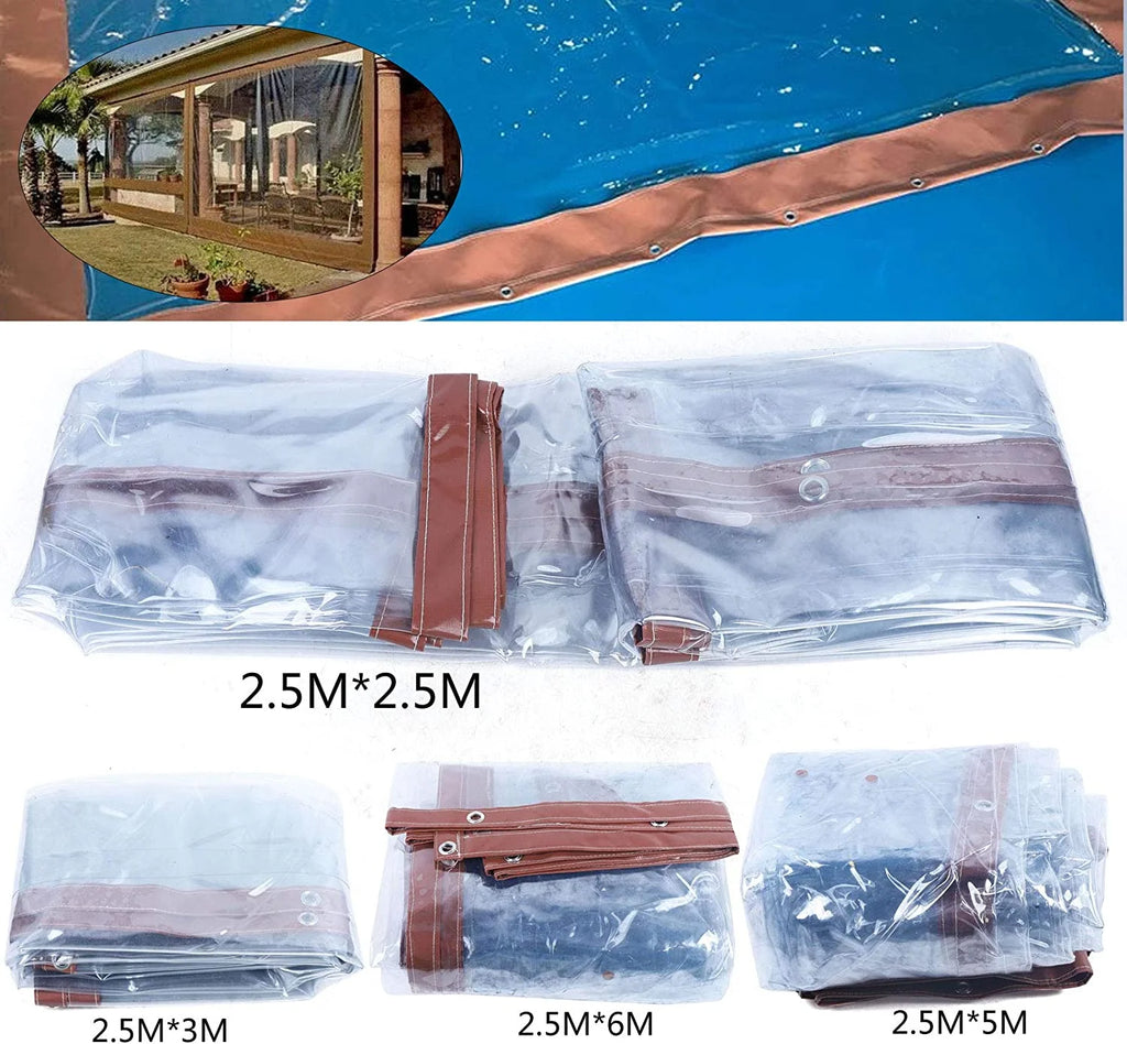 Brown Waterproof PVC Tarpaulin Canopy 8'*8' X115
