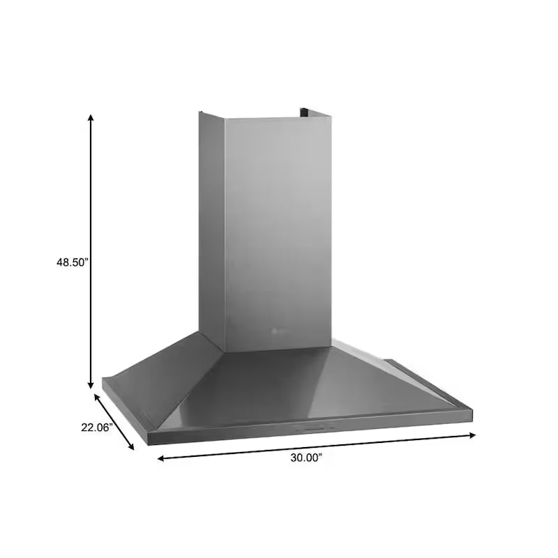 30 in. Stainless Steel Smart Wall Mount Range Hood with Light S97935