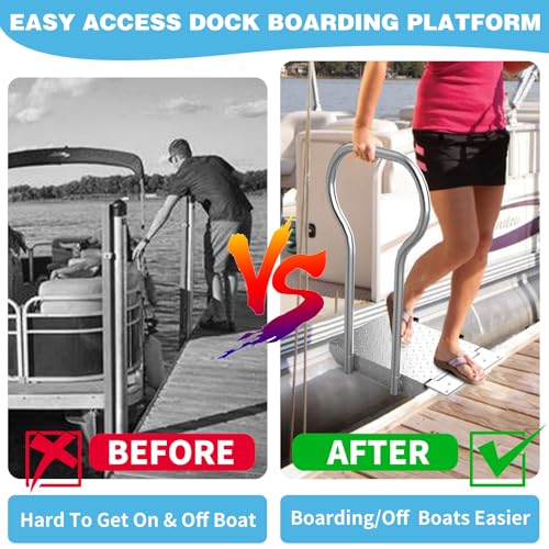 Foldable Dock Boarding Platform with Handrail J415