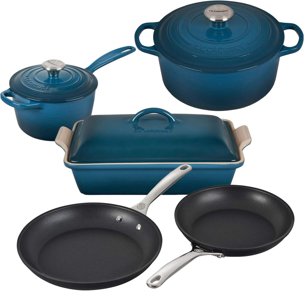 Enameled Cast Iron and Nonstick Cookware Set U161687