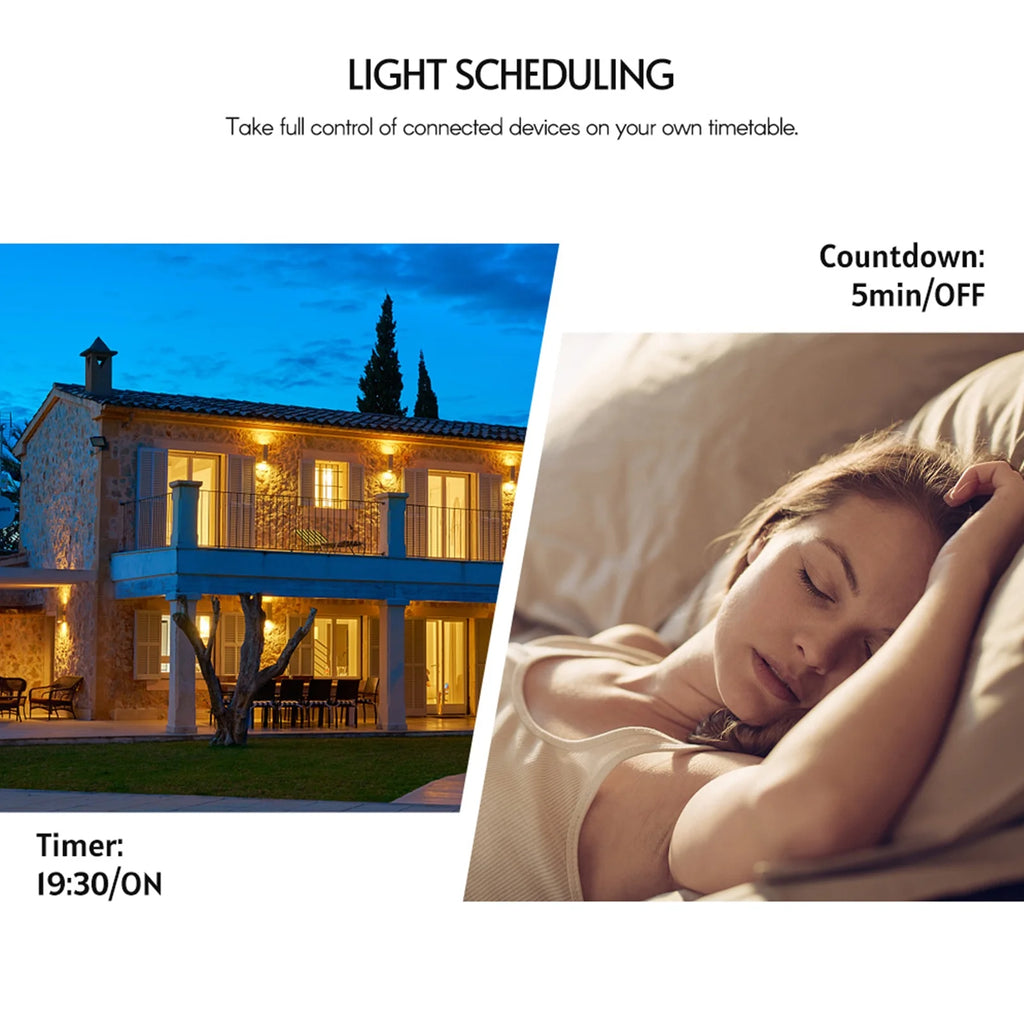 Wi-Fi Smart Wall Outlet With 1 Gang Touch Light Switch F159