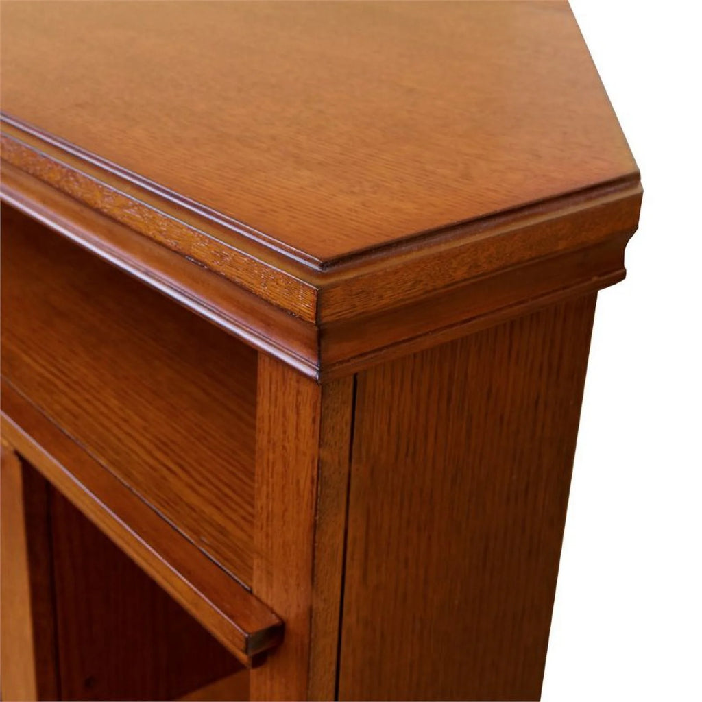 Oak Electric Corner Fireplace E861
