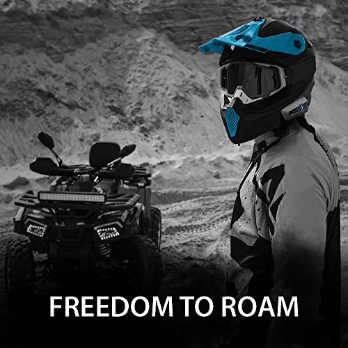 Black Motorcycle Bluetooth Communication System Headset Intercom E78479