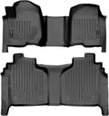 2 Row Black Floor Mat Set for Crew Cab with Bench Seat K255888