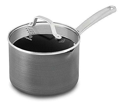 Classic Nonstick Sauce Pan with Cover, 3.5 quart, Grey A34241