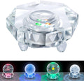 Crystal LED Light Base Multicolor Auto Flashing Pedestal J747452