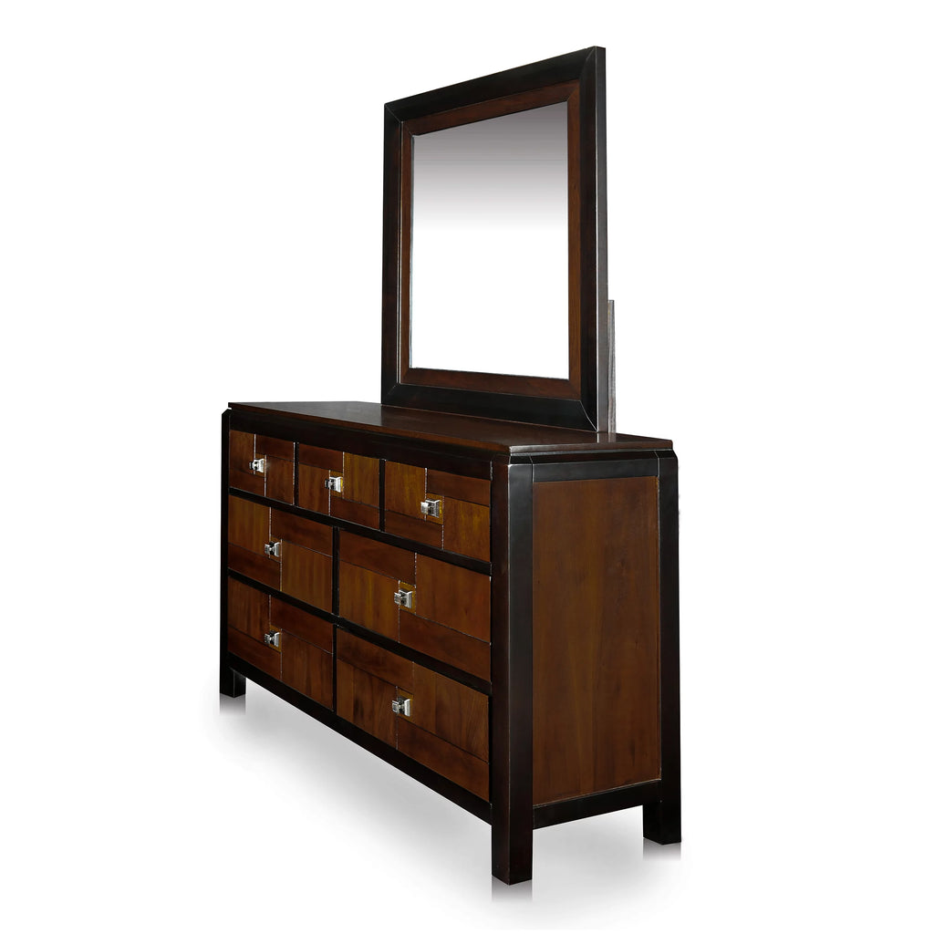 Multi-Tone Dresser And Mirror Set E2918