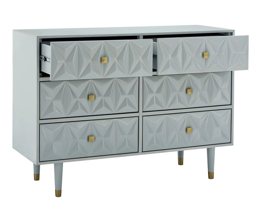 White 6-Drawer Dresser S866589