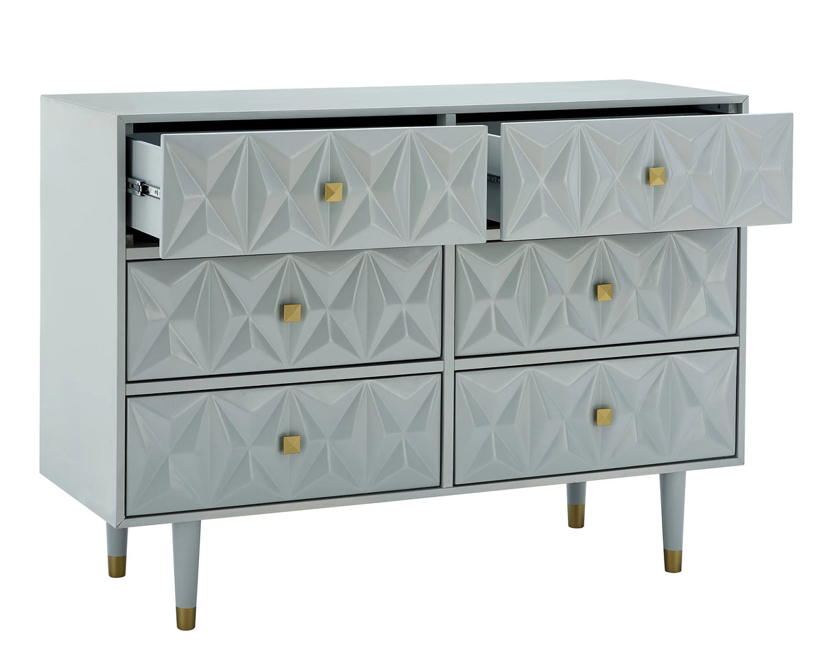 White 6-Drawer Dresser S866589