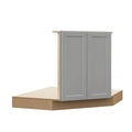 Corner Sink Base Kitchen Cabinet in Heron Gray K95053