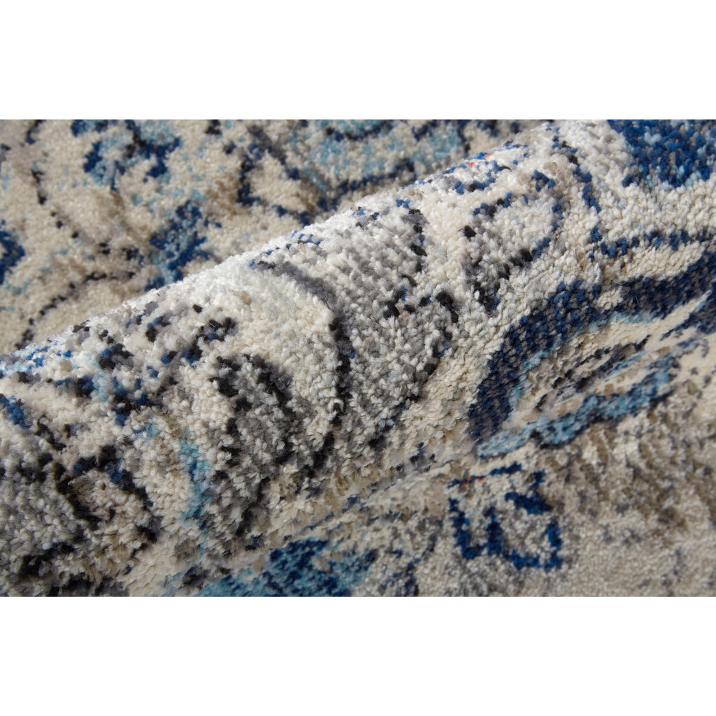 Blue/Ivory/Red Area Rug N814