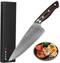 Damascus Chef Knife 8 Inch VG10 High Carbon Stainless Steel Knife D601470