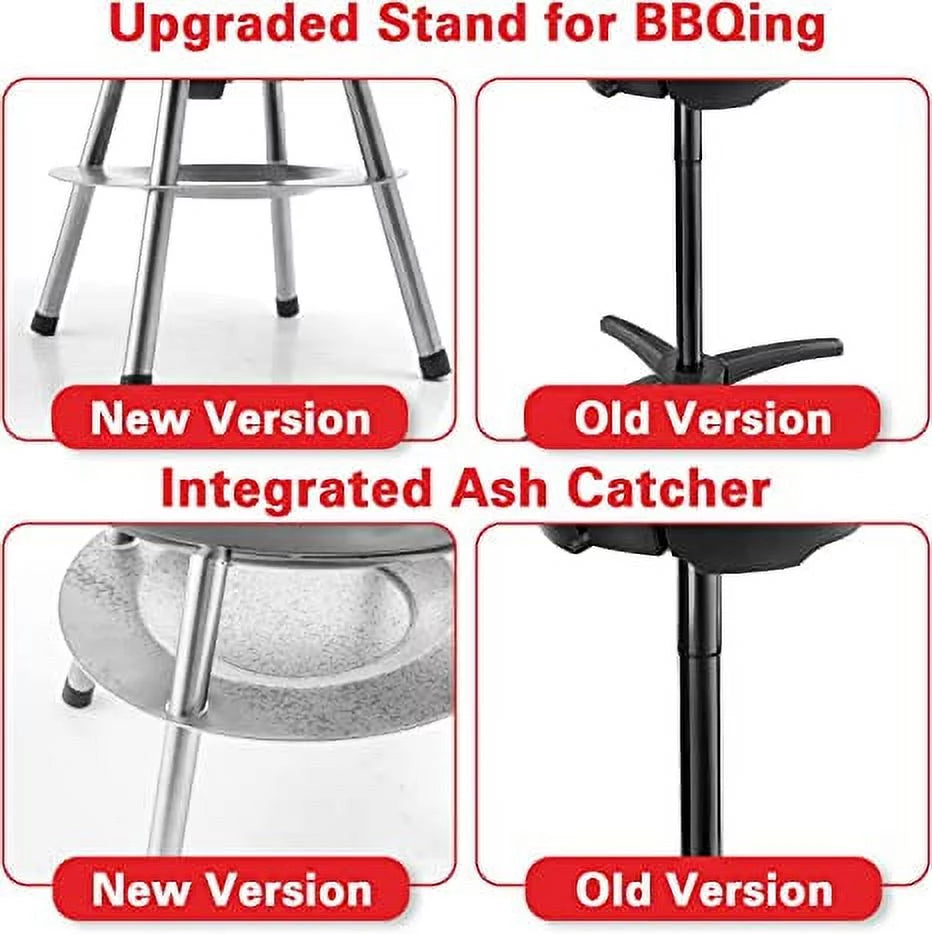 Charcoal BBQ Grill Round with Legs B4173