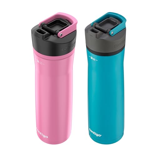 Vacuum-Insulated Stainless Steel Water Bottle 24oz 2-Pack L70517