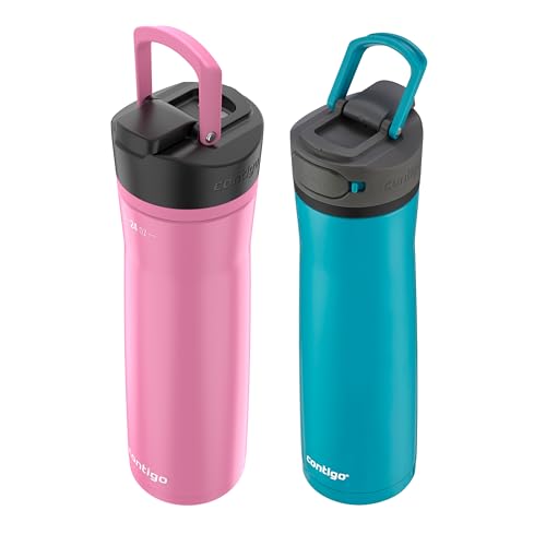 Vacuum-Insulated Stainless Steel Water Bottle 24oz 2-Pack L70517