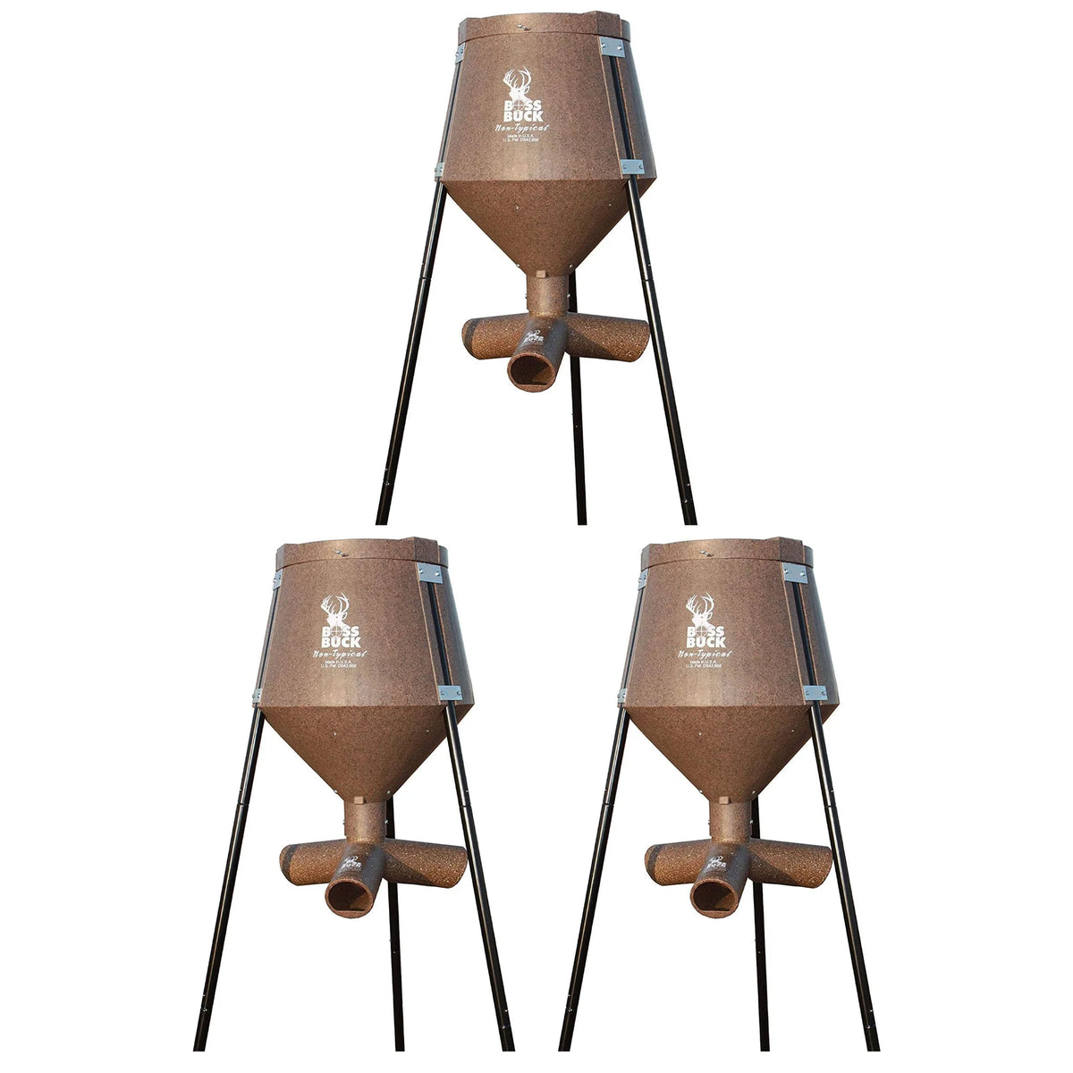 Gravity Fed Tripod Deer Feeder 3 Pack A9472