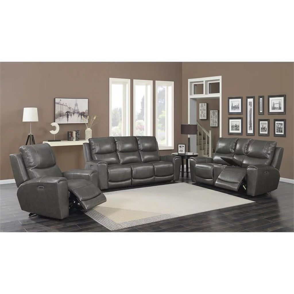 Leather Power Reclining Sofa W737319