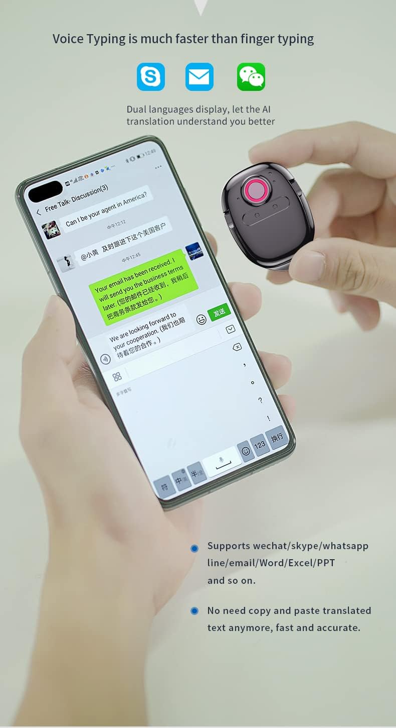 Portable Instant Voice Translator Device Y568