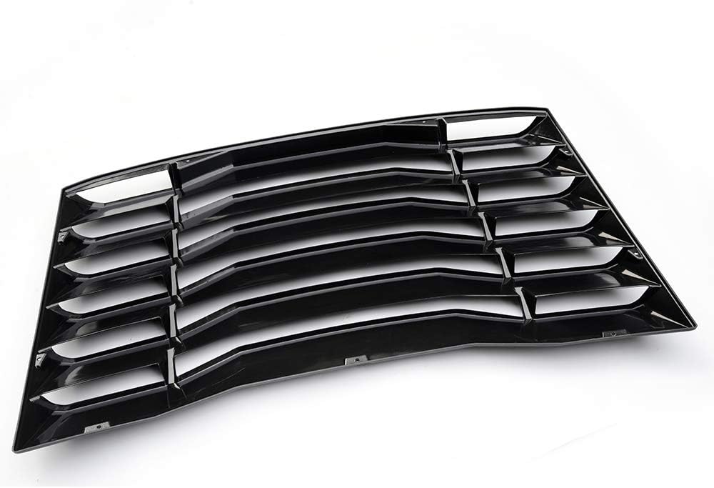 Matte Black Rear Window Louvers for Chevy Camaro N809