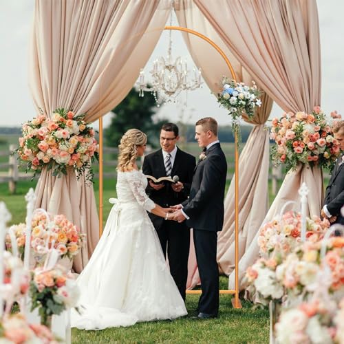 7.2FT Gold Metal Arch Backdrop Stand X163015