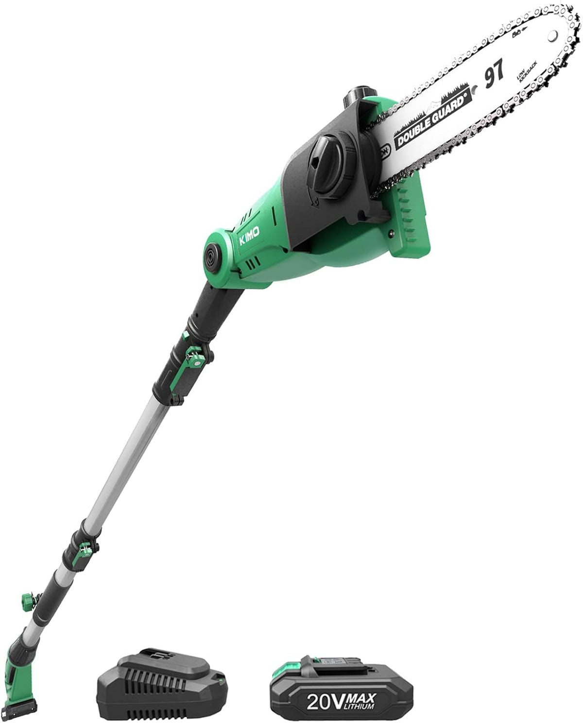 13-Foot Telescoping Cordless Electric Pole Saw with 8-Inch Cutting Bar K900