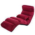 Folding Sofa Chair with Pillow Burgundy Z401534