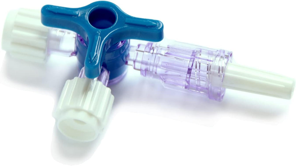 3-Way Luer Stopcocks, Sterile, 10 Pcs N5986