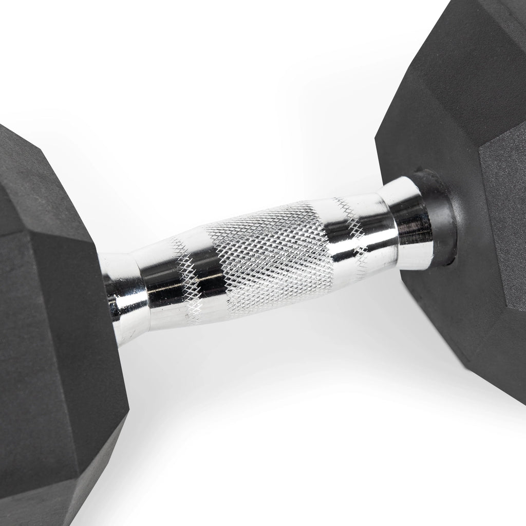 25lb Rubber Hex Dumbbell E1177