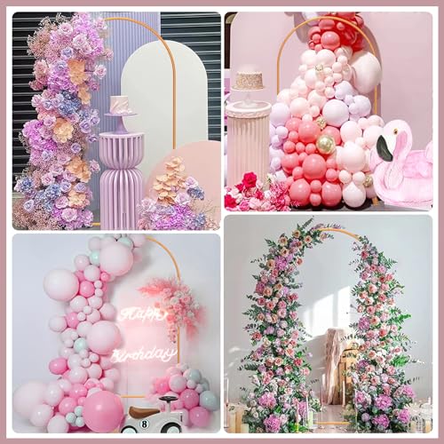 7.2FT Gold Metal Arch Backdrop Stand X163015