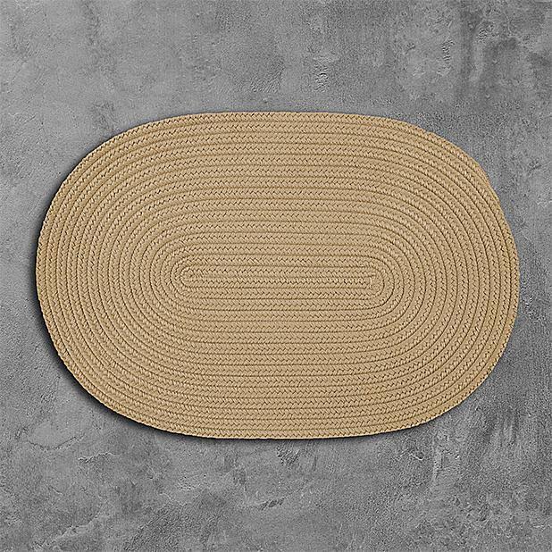 Cuban Sand 3' Round Braided Rug K24891