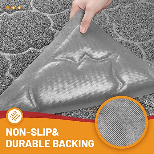 Grey 46x35 Waterproof Non Slip Door Mat F6720