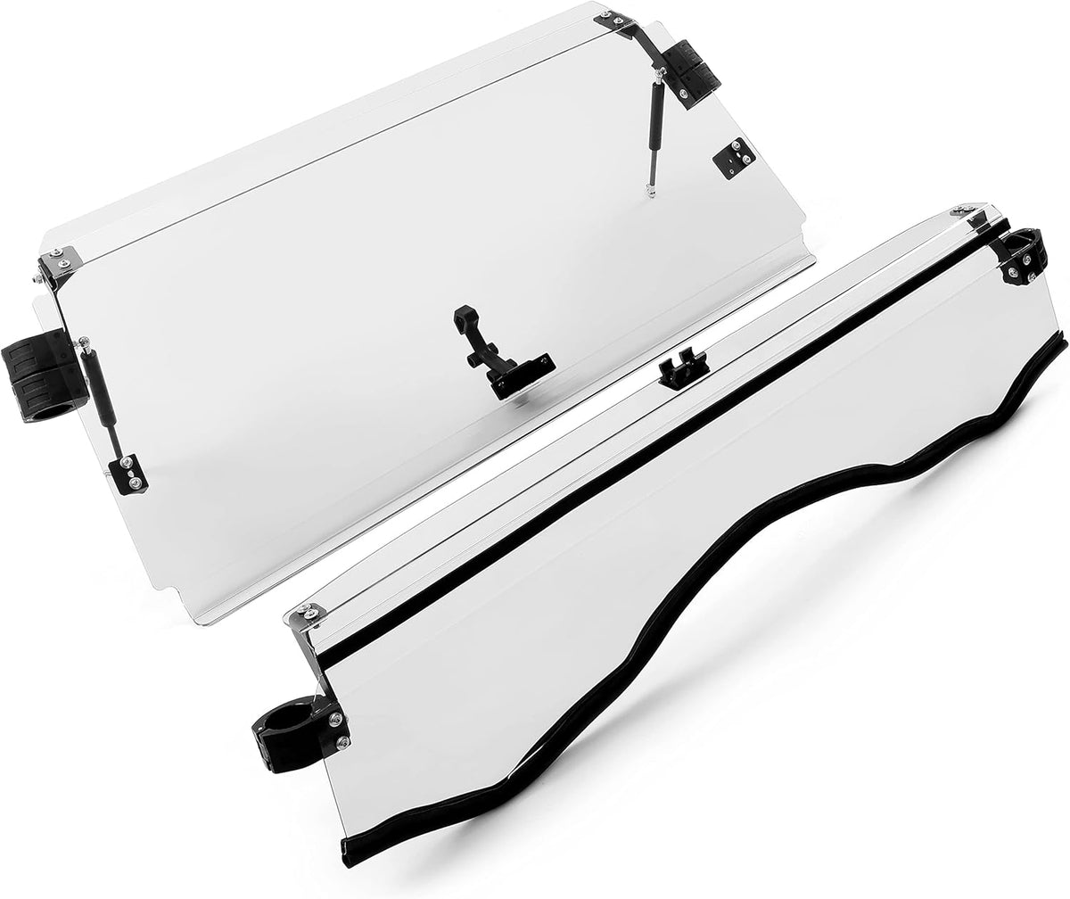 Clear Scratch Resistant 3-IN-1 Folding Windshield W38541