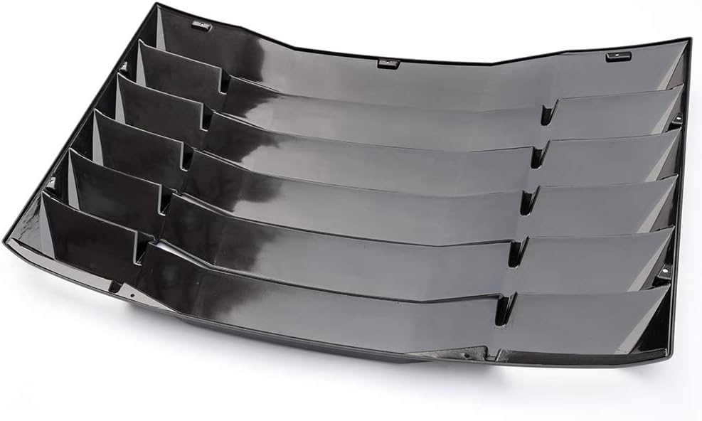 Matte Black Rear Window Louvers for Chevy Camaro N809