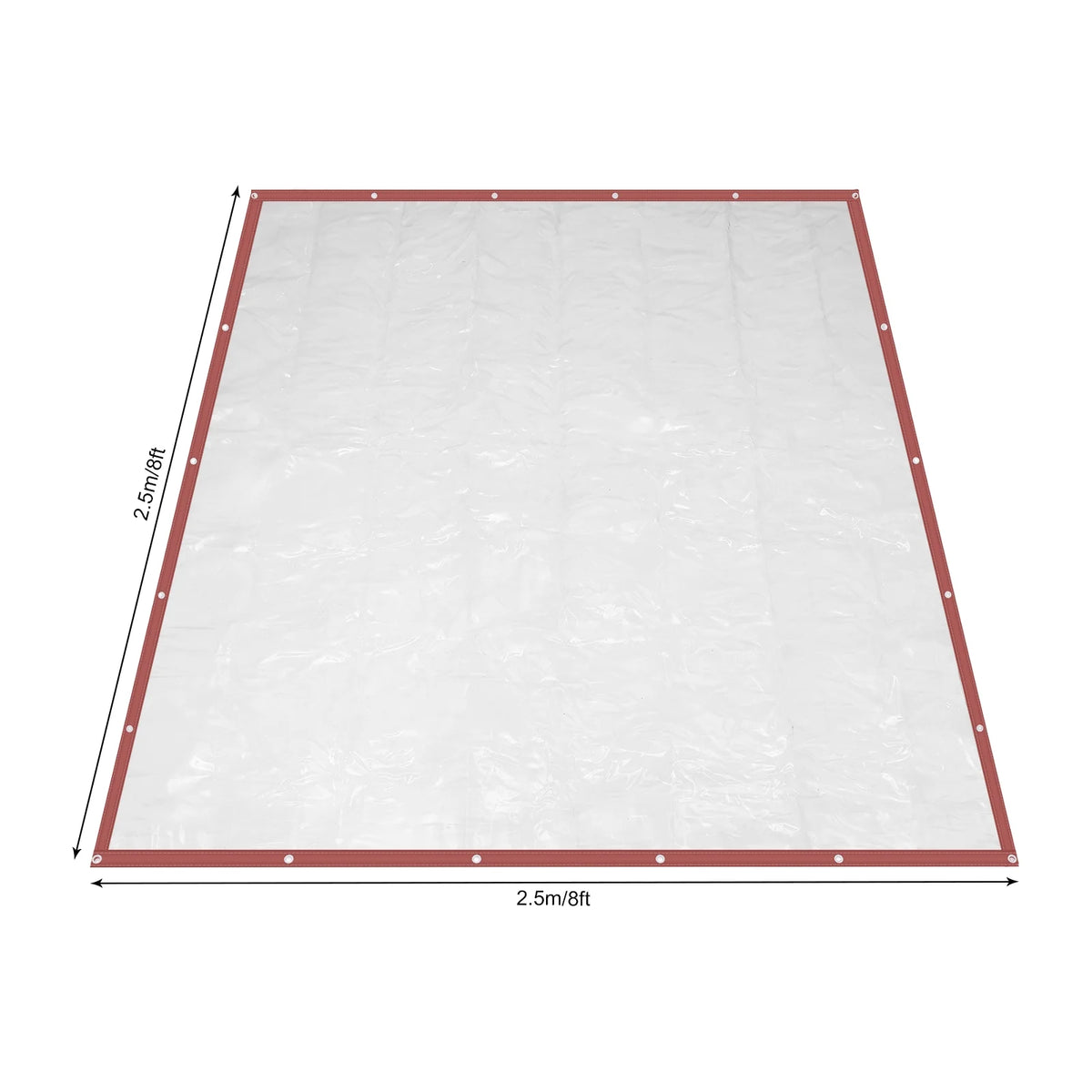 Brown Waterproof PVC Tarpaulin Canopy 8'*8' X115
