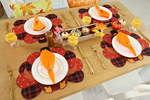 Set of 4 Burlap Christmas Placemats I150491