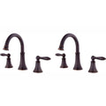 Tuscan Bronze 2-Handle Widespread Bathroom Faucet (2-Pack) W945444