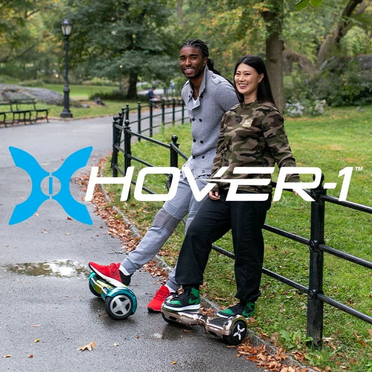 6.5 in LED Wheel Hoverboard, 220 lb Max Weight, Blue Q5037