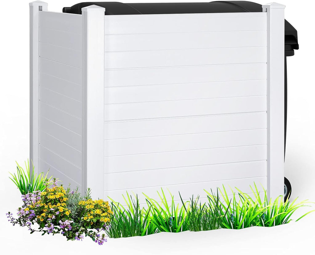 White Vinyl Fence, 2 Panels, 48W x 48H M241