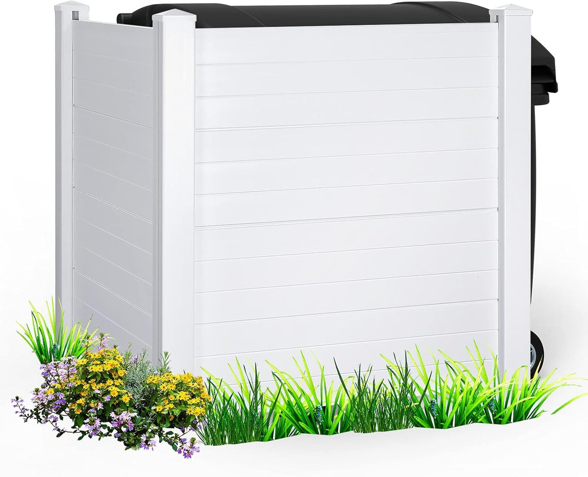 White Vinyl Fence, 2 Panels, 48W x 48H M241