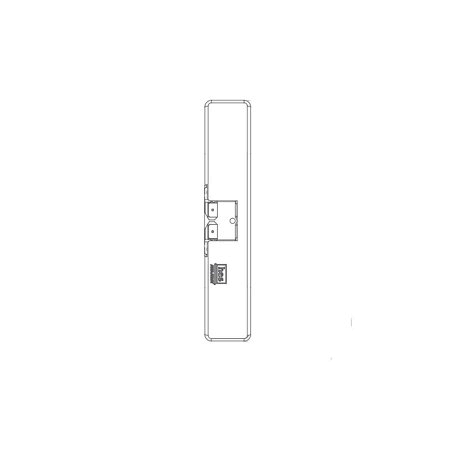 Electric Strike Body with Latchbolt Strike Monitor Bright Brass Finish S537