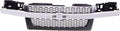 Front Dark Gray Grille Assembly with Chrome Center Bar T844