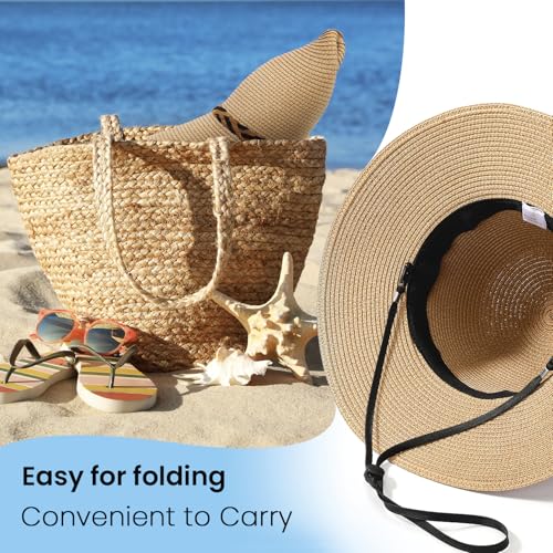 Wide Brim Straw Sun Hat K5968