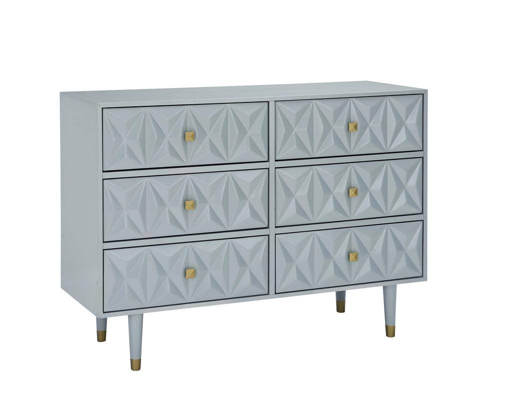 White 6-Drawer Dresser S866589