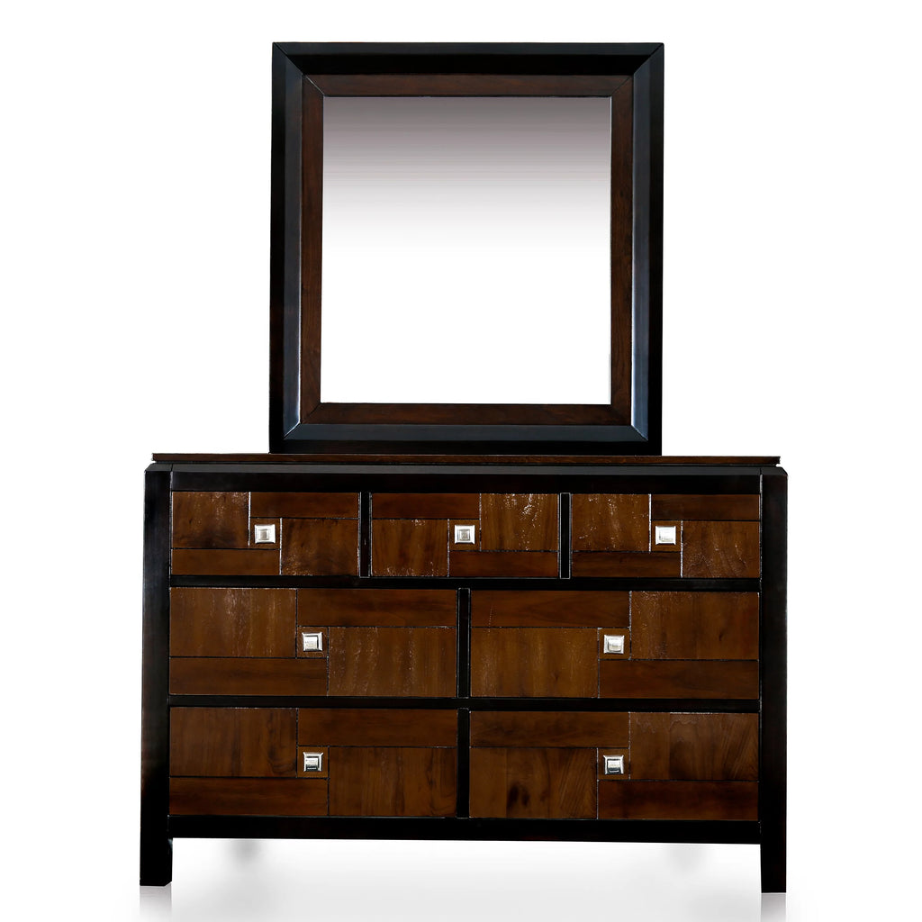 Multi-Tone Dresser And Mirror Set E2918