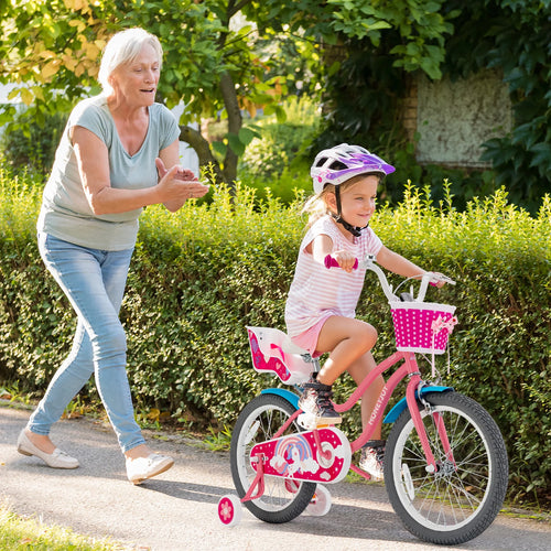 18 Inches Kids Bicycle with Training Wheels & Basket N49115