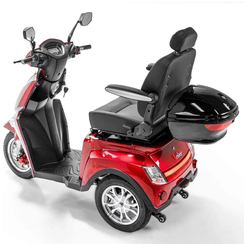 3 Wheel Mobility Scooter 300 lb. Weight Capacity Red Y623